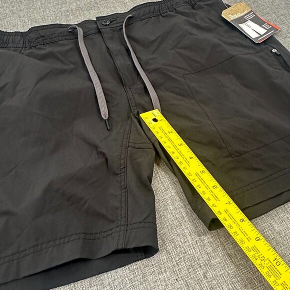NEW! The American Outdoorsman Mens‎ Shorts XL Black Drawstring Pockets $60 - Picture 2 of 10